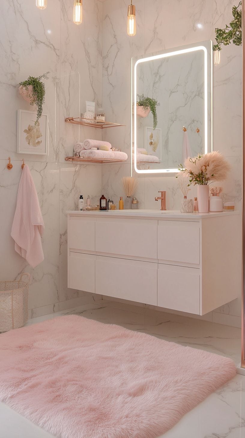 15 Girly Bathroom Goals: Cute, Cozy & Totally Pinterest-Worthy Ideas - Glamorous Place