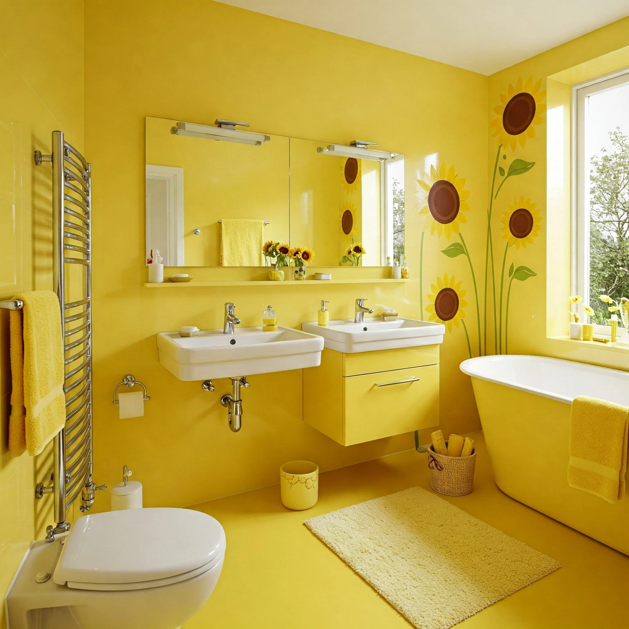 15 Yellow Bathroom Ideas for a Bright, Cheerful Space