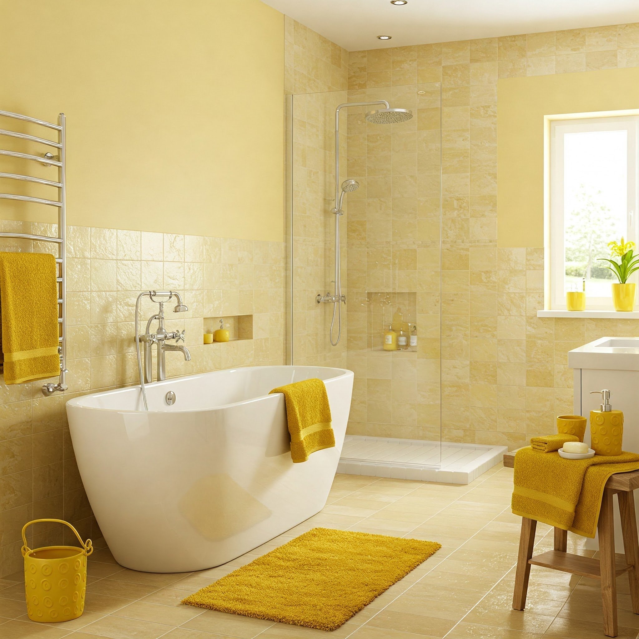15 Yellow Bathroom Ideas for a Bright, Cheerful Space