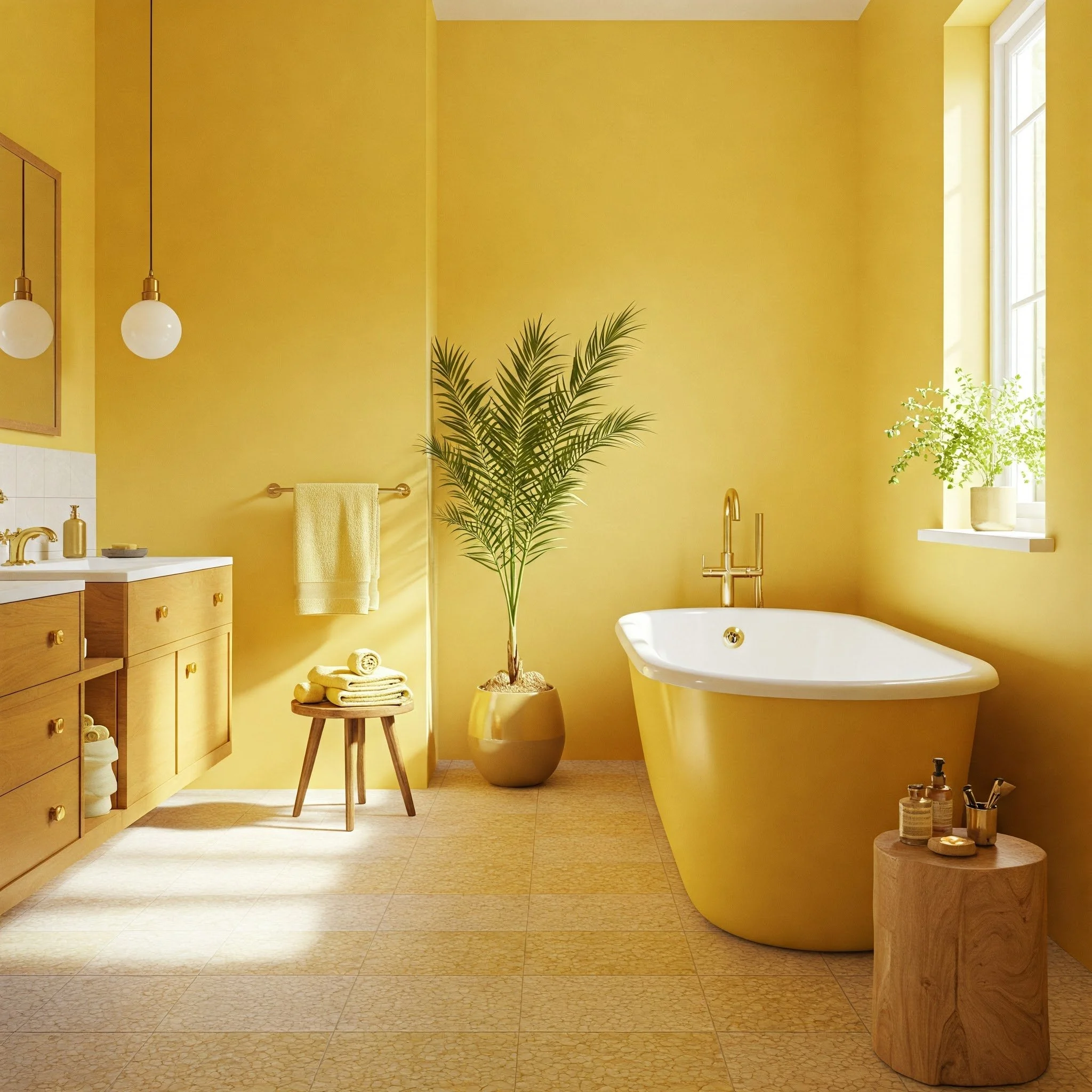 15 Yellow Bathroom Ideas for a Bright, Cheerful Space