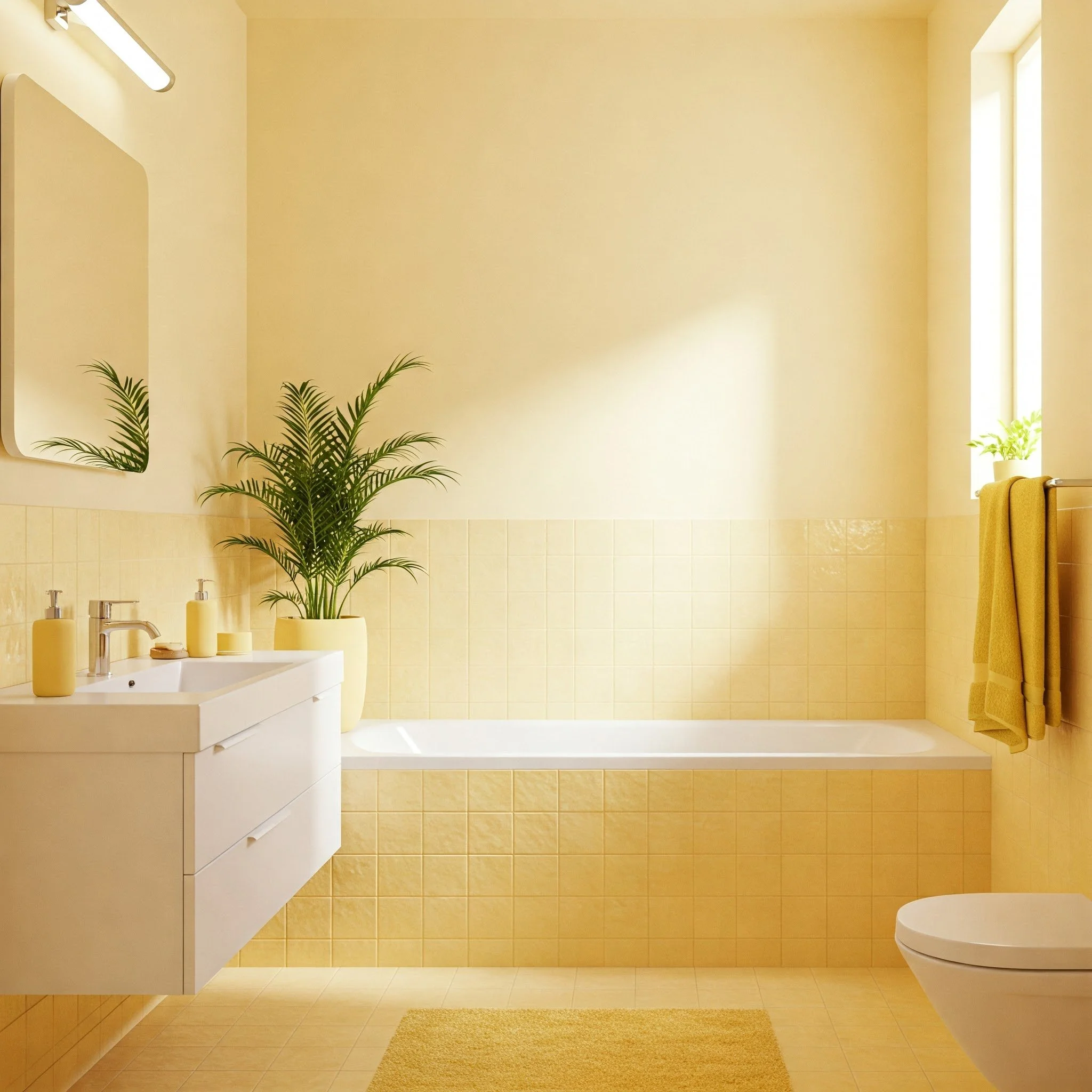15 Yellow Bathroom Ideas for a Bright, Cheerful Space