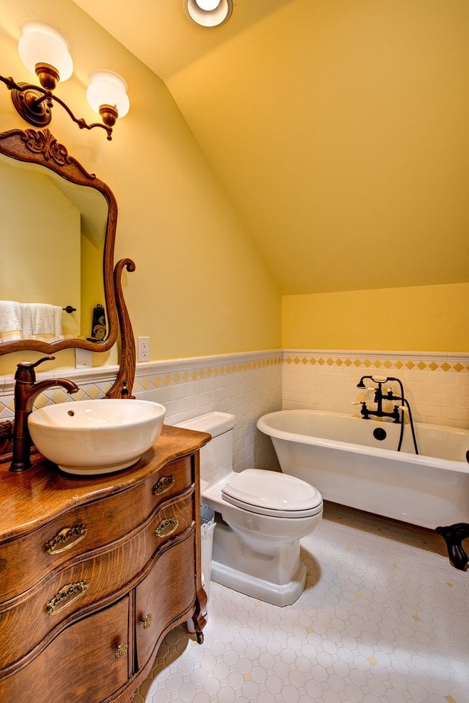 15 Yellow Exceptionally Styled Bathroom Ideas – Home Stratosphere