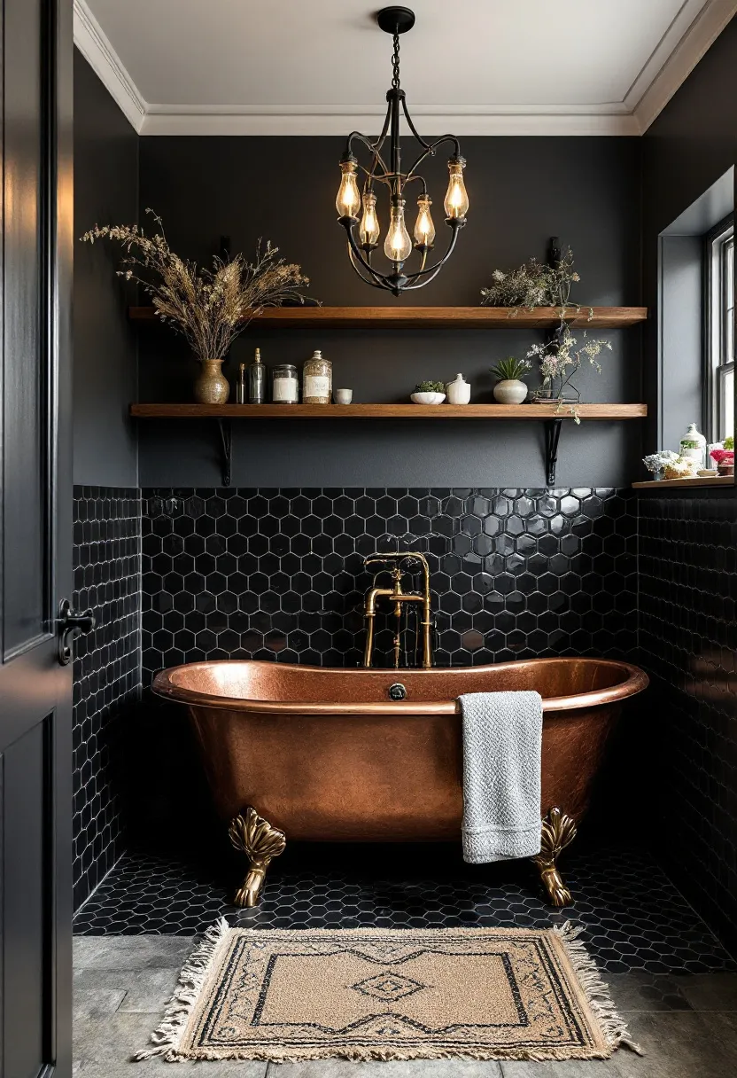 19 Enchanting Dark Cottagecore Bathroom Designs - Edward George