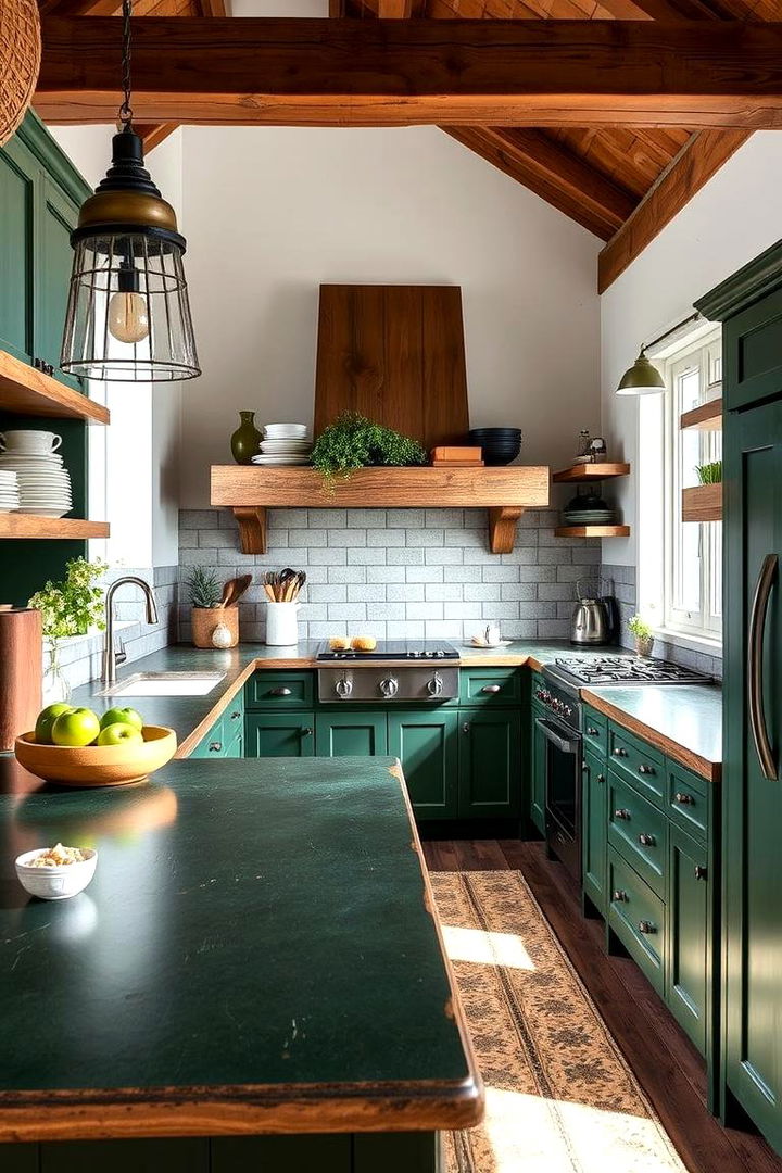 22 Fresh Kitchens With Green Countertops: Color Inspiration - Lost At E Minor