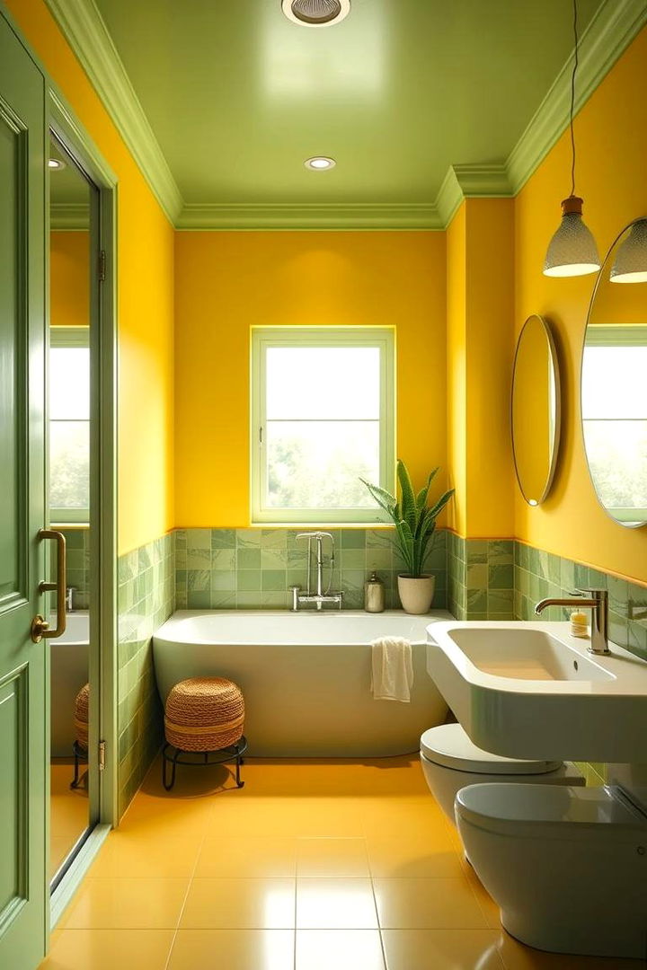 22 Yellow & Green Bathroom Ideas for Fresh Spaces - Lost At E Minor