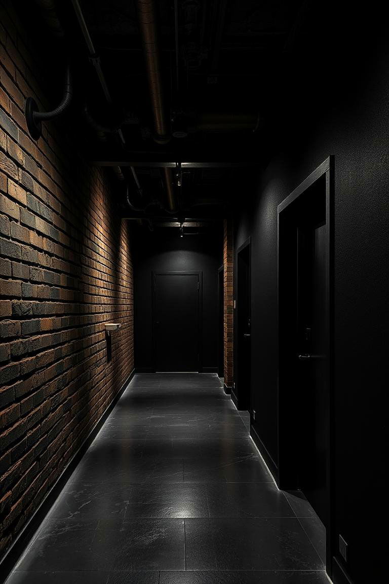 24 Black Hallway Ideas: Bold & Sophisticated Passage Designs