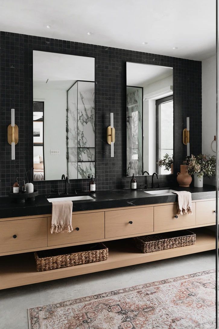 29 Black Bathrooms for an Ultra Chic Oasis