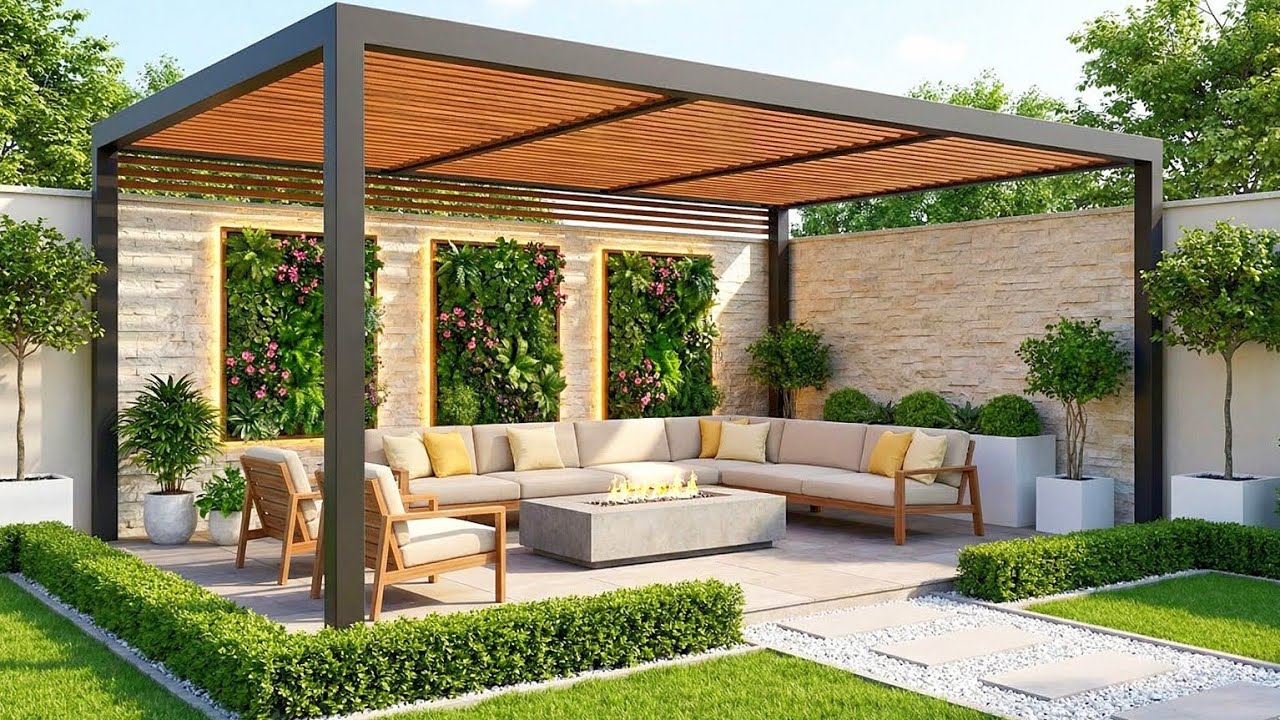 300 Modern Patio Design Ideas 2026 Backyard Landscaping | Outdoor Seating, Terrace & Rooftop Pergola