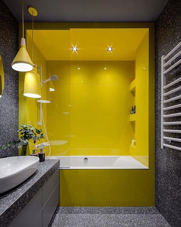 32 Brilliant Yellow Bathroom Ideas to Brighten Any Space