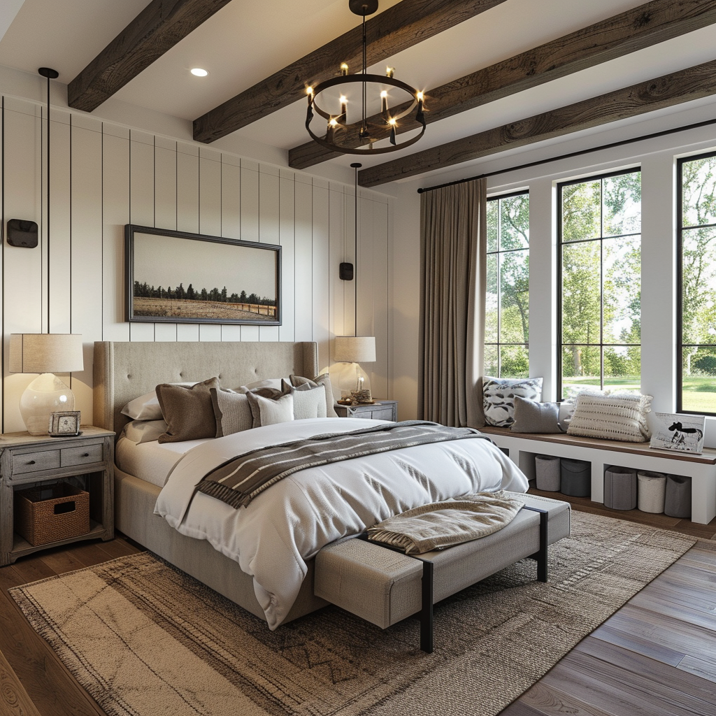 42 Cozy Farmhouse Bedroom Designs + Secrets Which Make This Design Style Timeless - Edward George
