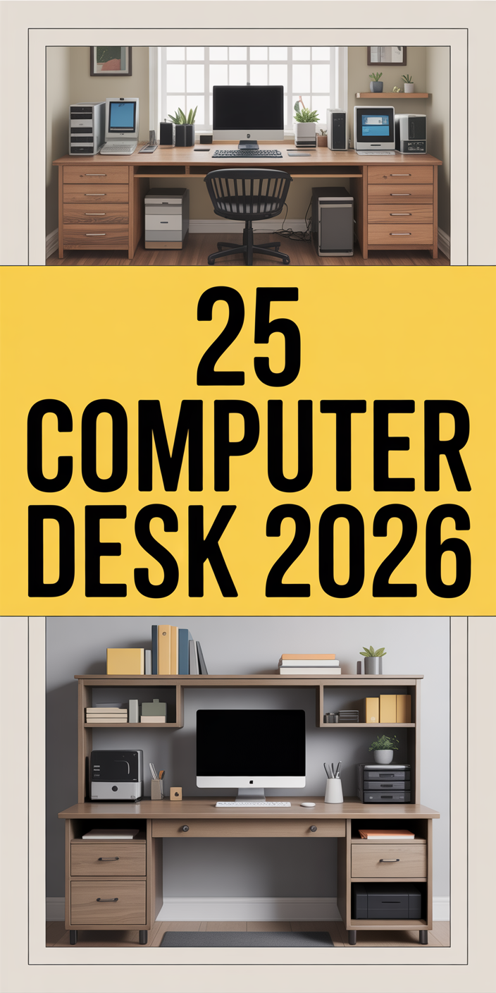 25 Computer Desktop 25 Computer Desk Setup Ideas for an Aesthetic Bedroom You Need to See ...