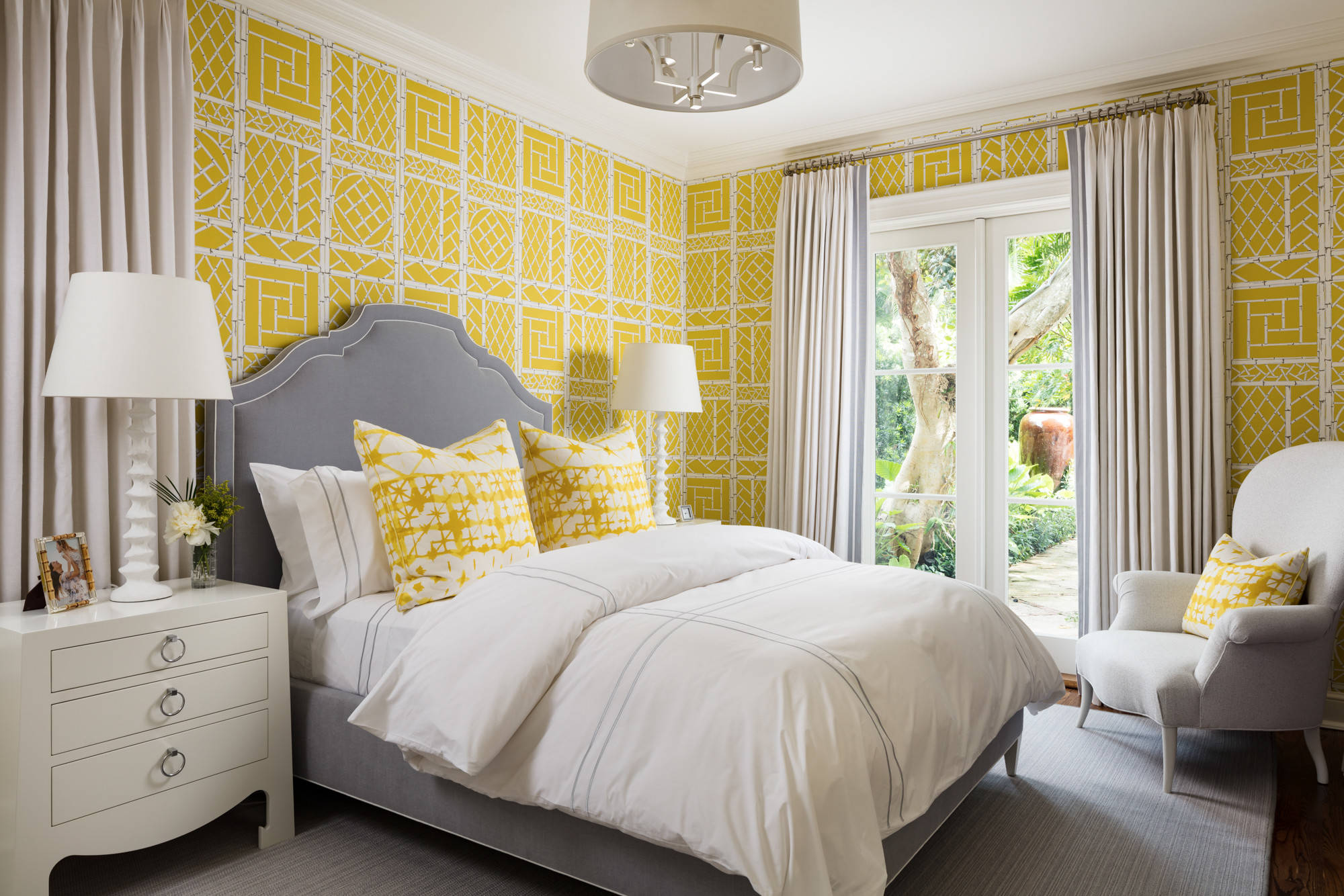 75 Bedroom with Yellow Walls Ideas You'll Love - April, 2026 | Houzz