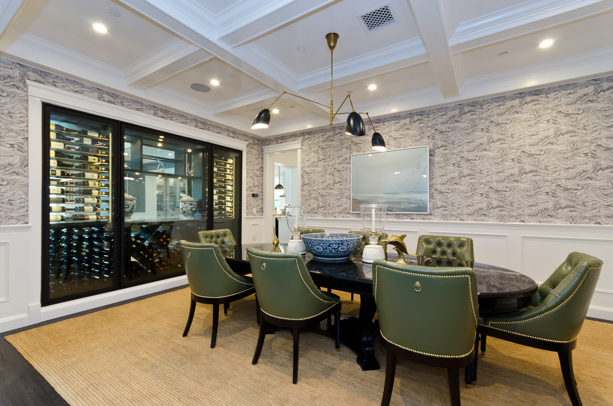 75 Wallpaper Dining Room Ideas You'll Love - April, 2026 | Houzz