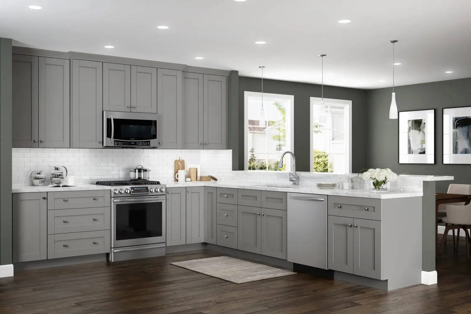 8 Wall Colors Go with Gray Kitchen Cabinets [2026 Update]