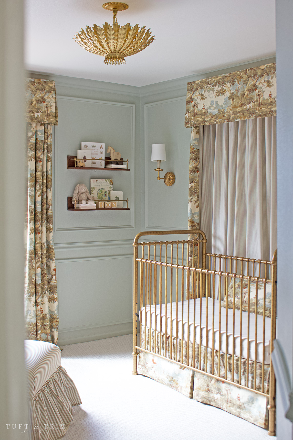 A Vintage Hunting Inspired Nursery - Tuft & Trim
