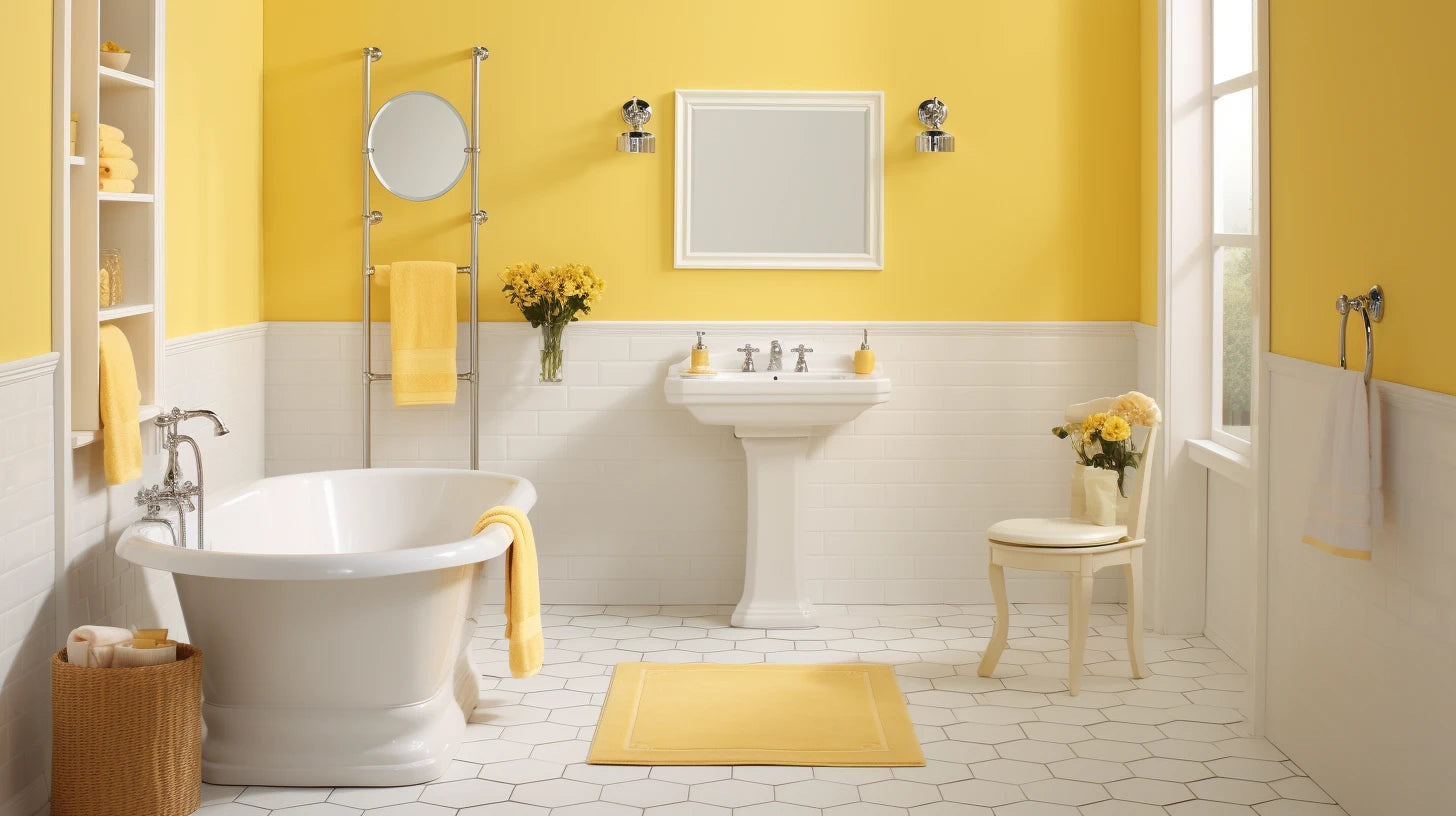 Bathroom Decor for Yellow Walls: 23 Cheerful Yellow Bathroom Ideas