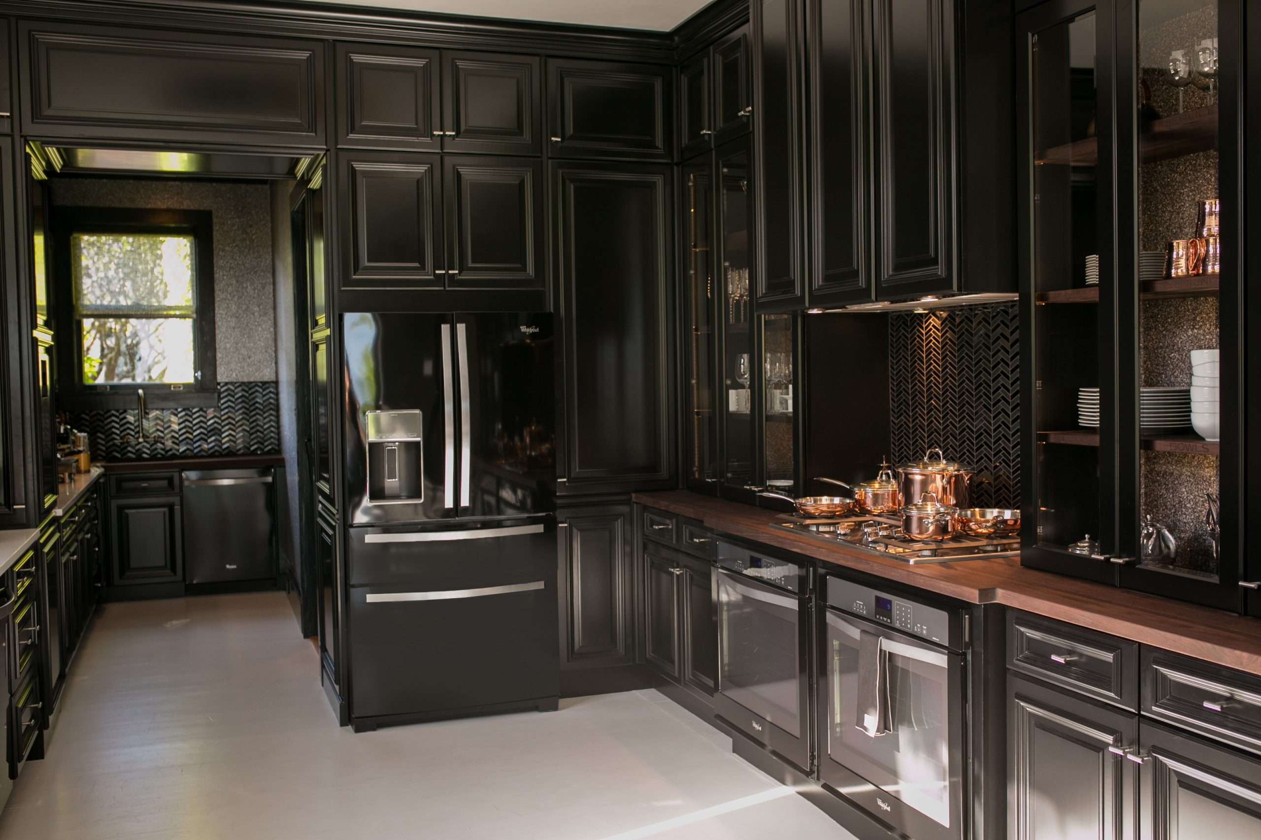 Black Kitchens with Wood Countertops - Grothouse, Inc.