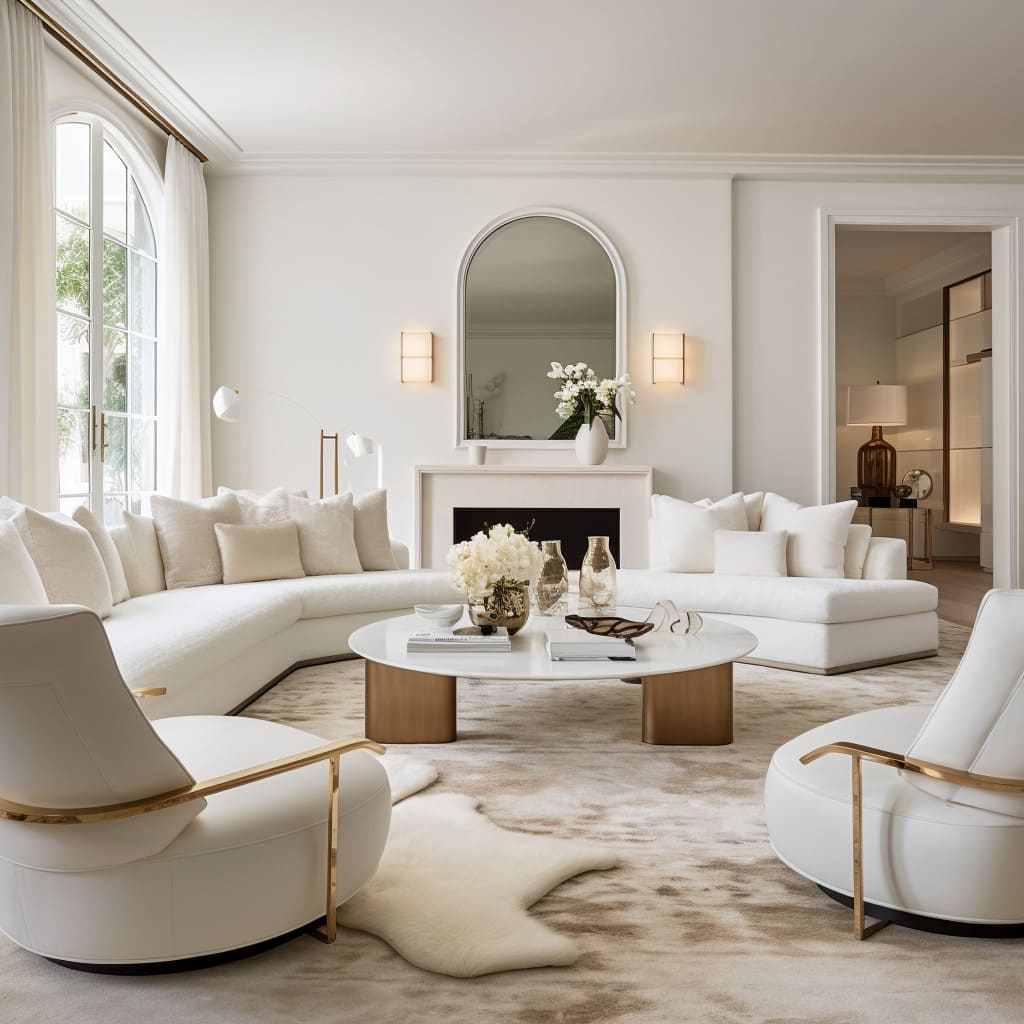 Bright and Beautiful: White Living Room Magic | FH