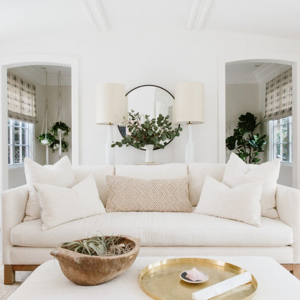 Can a White Living Room Feel Cozy? - Hello Lovely