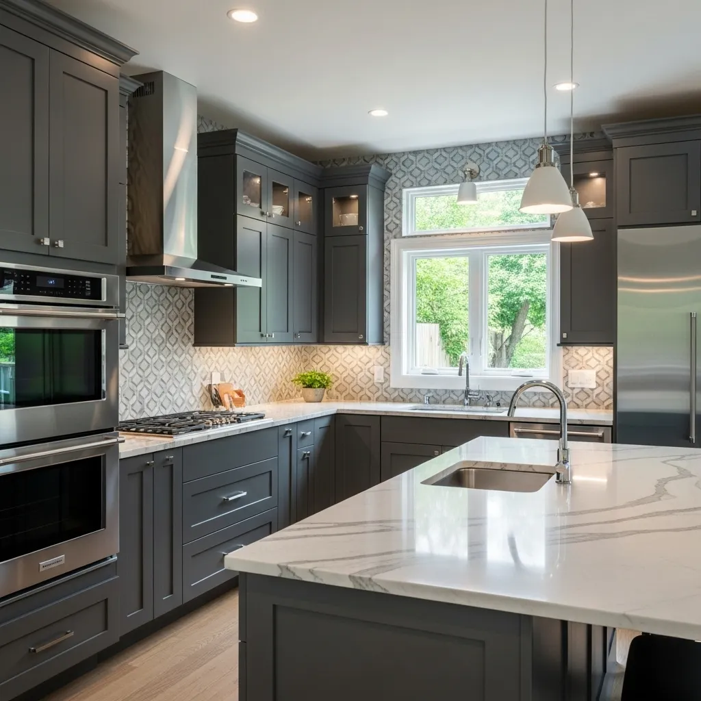 Custom Grey Kitchen Cabinets – Modern & Shaker | George Cabinetry
