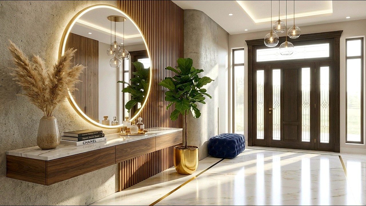 Entryway Design Trends 2026 | Modern Luxury Foyer, Console Table & Statement Mirror