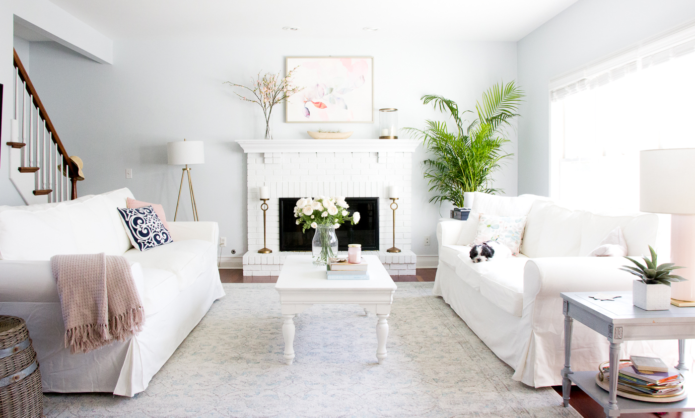 Family Room Changes + Why the White Sofas - Shining on Design