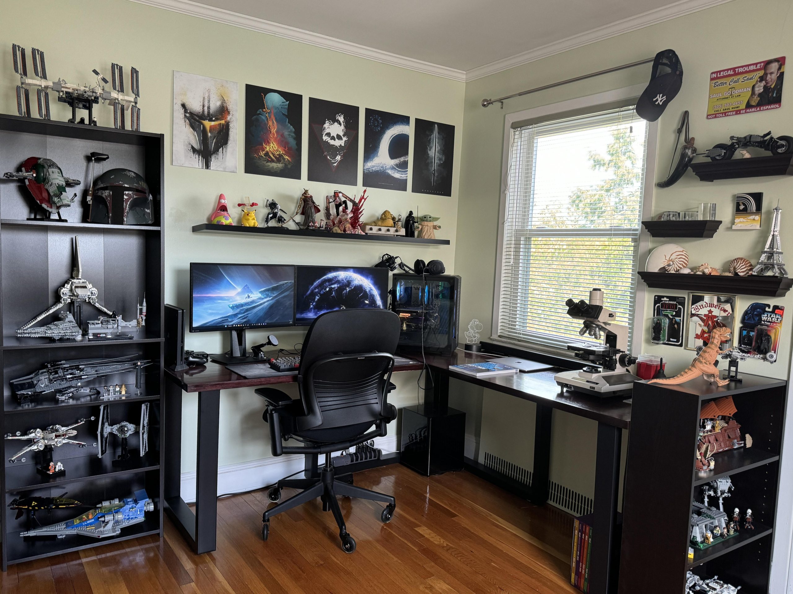 Finally finished my corner desk setup. Thoughts? : r/battlestations