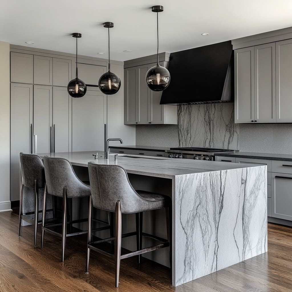 Grey-on-Grey Kitchen Design Ideas for a Cohesive Modern Look