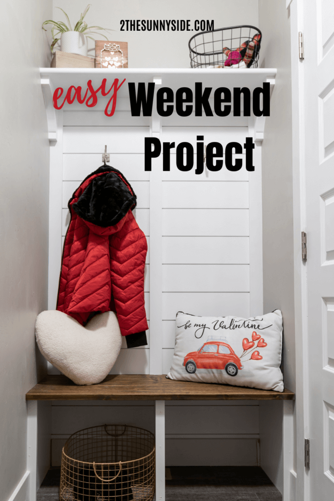 How to Make a Simple Mudroom Bench You Need to See | Sunnyside Home