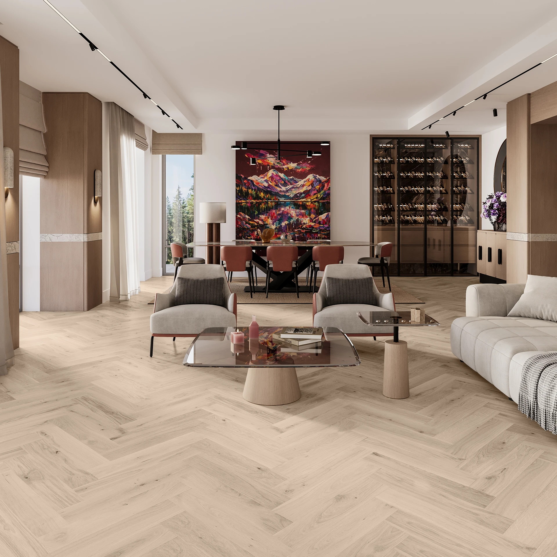 Light wood floors, light colored engineered wood flooring - Barlinek