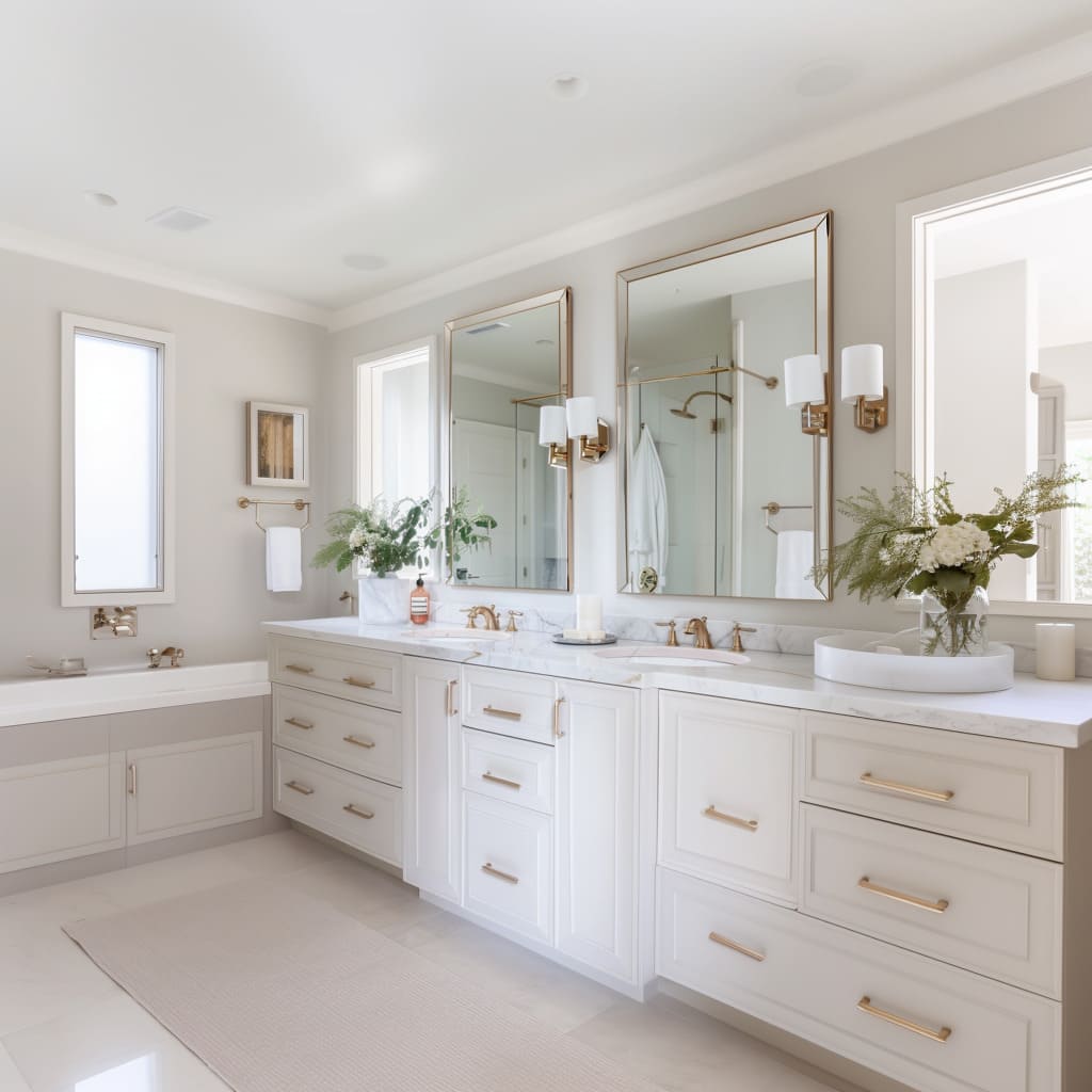 Luxury Off-White Master Bathroom Ideas for a Timeless Look