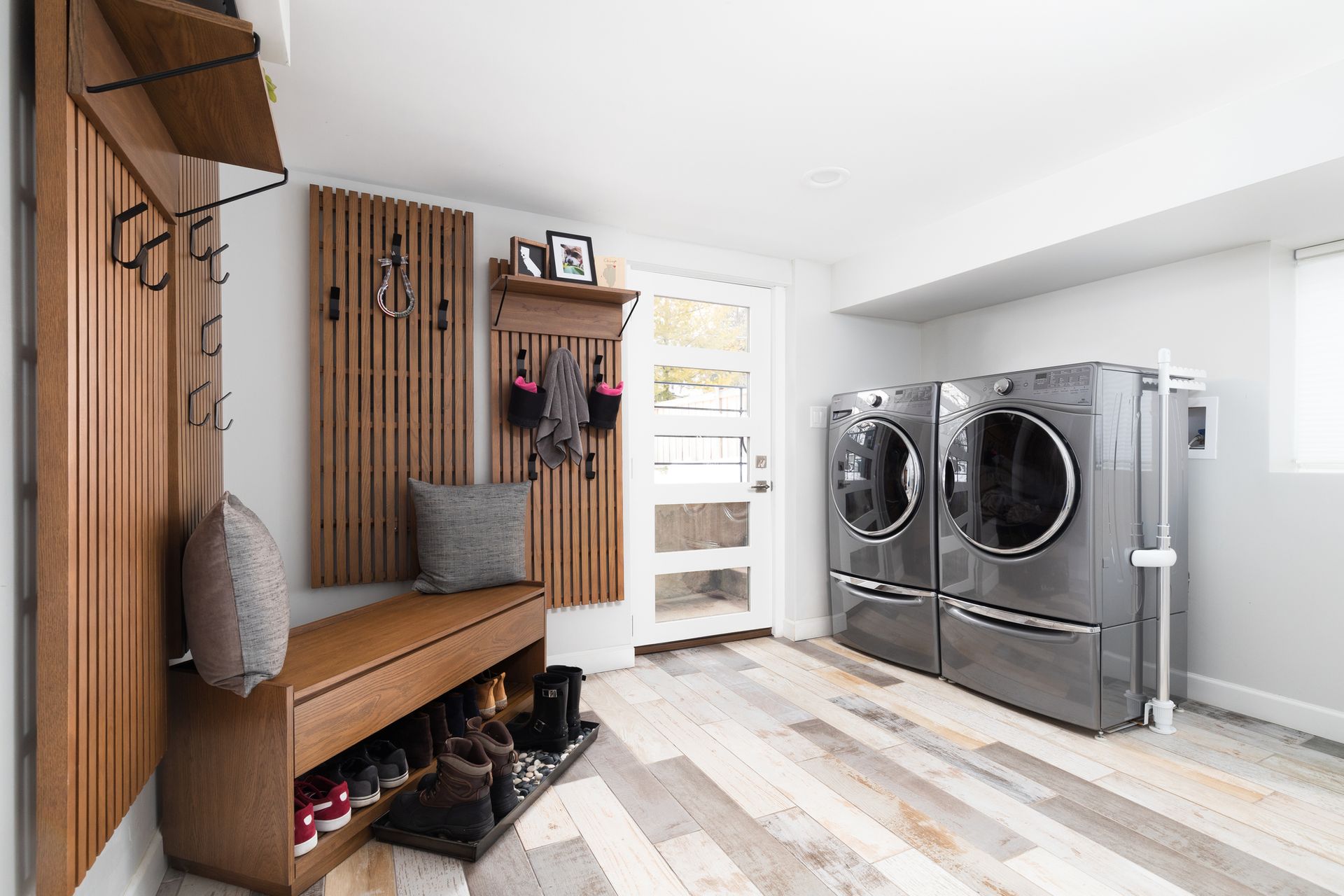 Maximize Space by combining Mudroom &Laundry Rooms