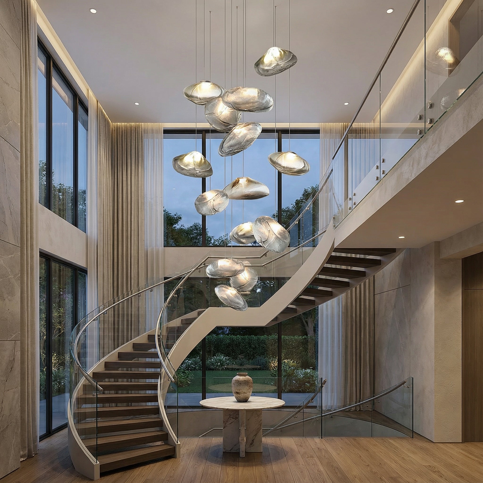 Modern Staircase Chandeliers - Stylish Lighting | Mysalights