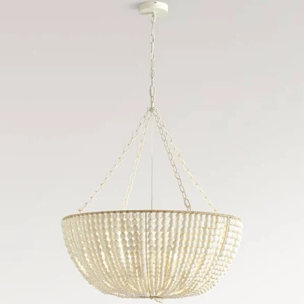 Pottery Barn Bristol Wood Bead Chande...