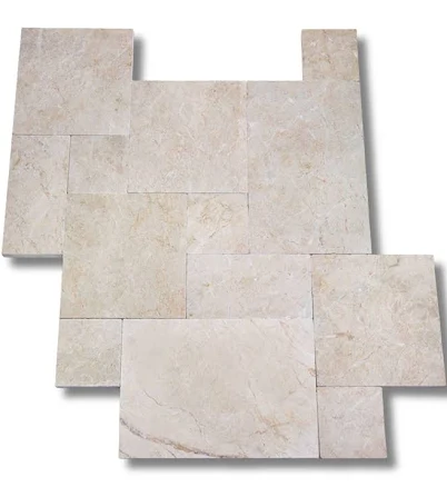 Pearl Beige French Pattern Tumbled Paver