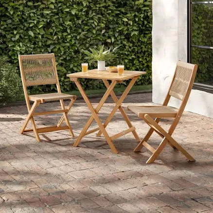 Brixi Outdoor Woven Rope Bistro Set
