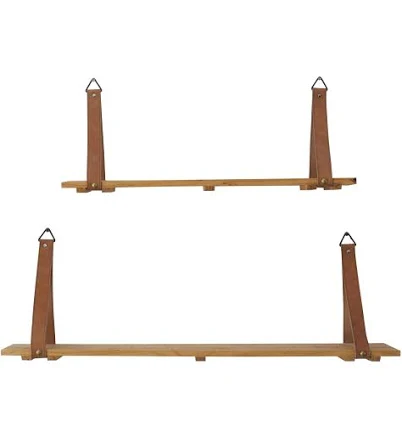 CosmoLiving 2-Tier Wall Shelf with Fa...