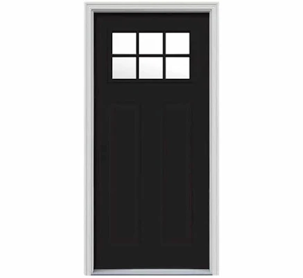 JELD-WEN 80 in. 6 Lite Craftsman Pain...