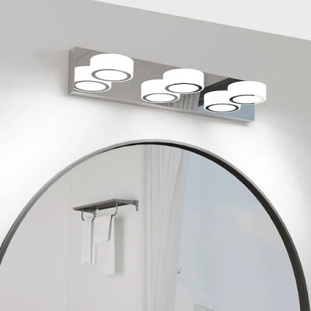 HOMLUX 21.26 in. 3-Lights Chrome LED ...