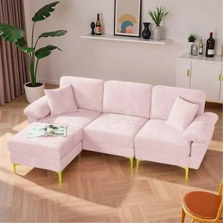 Wiilayok Velvet Modular Sectional Sof...