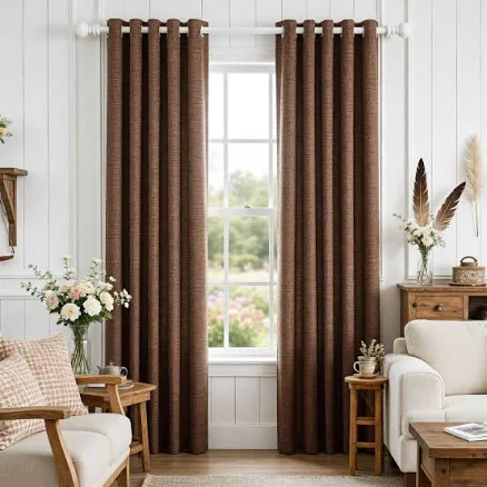 Brown Blackout Curtains