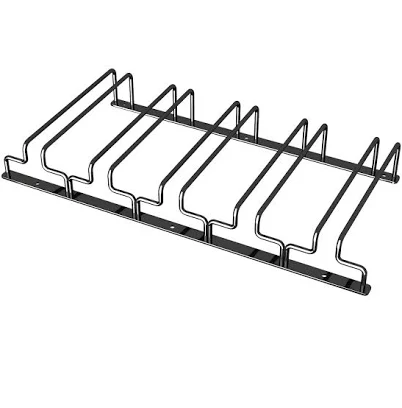 Minimalist Black Metal Hanging Wine G...