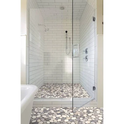 Cruz Bay Studio Coin Marble Mosaic Tile