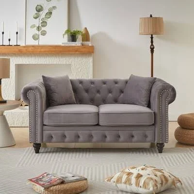 GDFStudio Mana Chesterfield Sofa