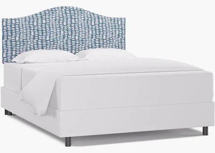 Camelback Headboard | Dusty Blue Odal...