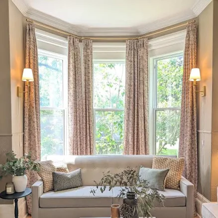 TWOPAGES Sara Le Linen Printed Drapes...