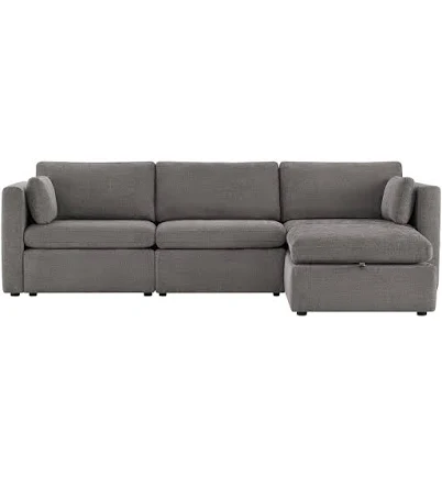 Delaney Chita 4-Piece Grey Sectional ...
