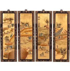 Oriental Furniture Gold Lacquer Wall ...