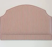 Shaped Headboard Upholstered In Red S...