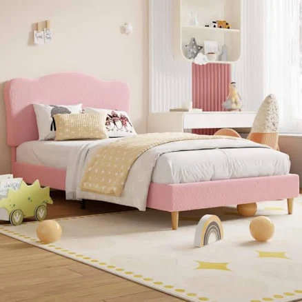 GarveeHome Upholstered Twin Size Bed ...